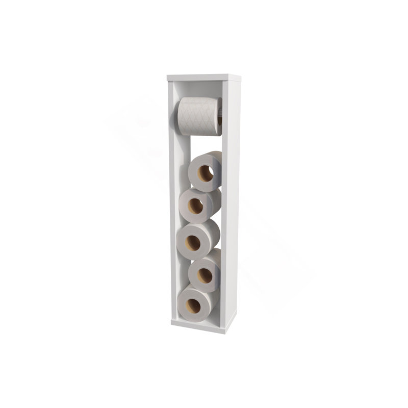 Porte-papier hygiénique en mélamine, Blanc