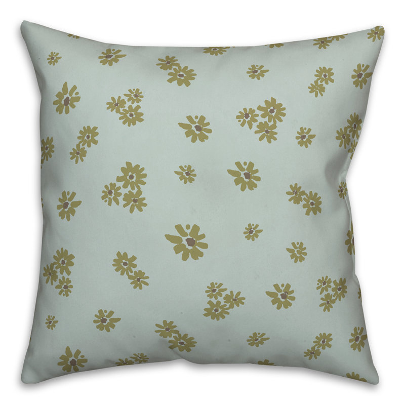 Coussin Floral, Vert