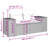 Ensemble de canapé modulaire en rotin PE 6 pièces Vidaxl