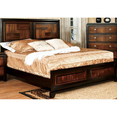 Transitional /walnut Queen Bed, Solid Wood With Contemporary Bedroom Furniture Size Made Of In /walnut,