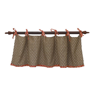 Peggy Sue Cotton Geometric Tailored Window Valance