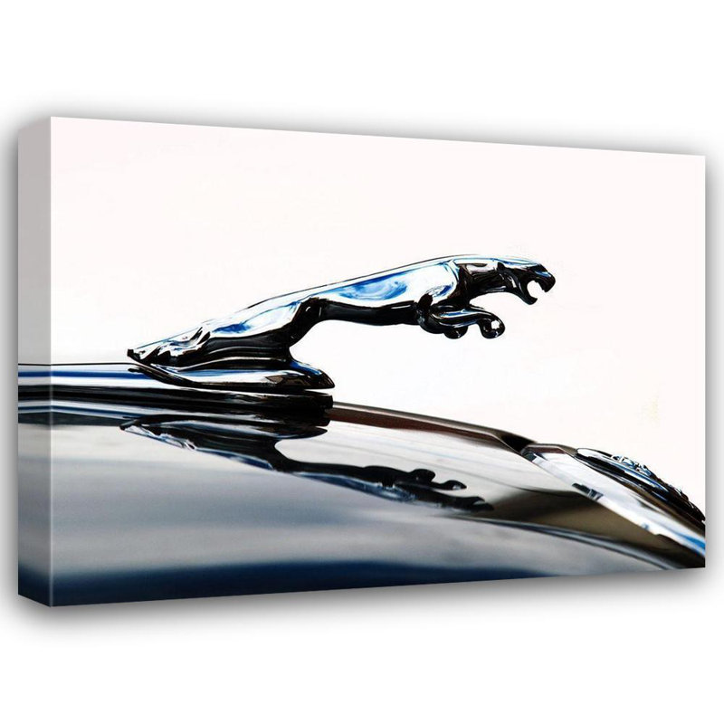 Reproduction d'art sur toile Beachcrest Home ™ Branson, Clive Gallery: Jaguar capot CV116945
