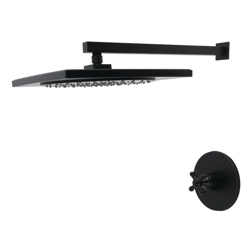Kingston Brass Metropolitan Single-Handle Pressure Balanced Shower Faucet, Matte Black