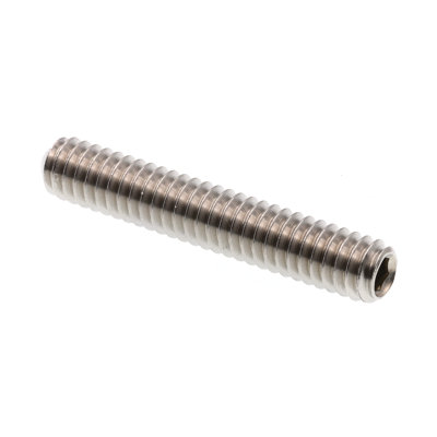 Socket Set Screws, 1/4 in-20 X 1-1/2 in, Grade 18-8 Stainless Steel (10 Pack)