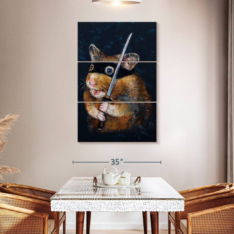 Brampt Ninja Hamster, 32" H x 20" W