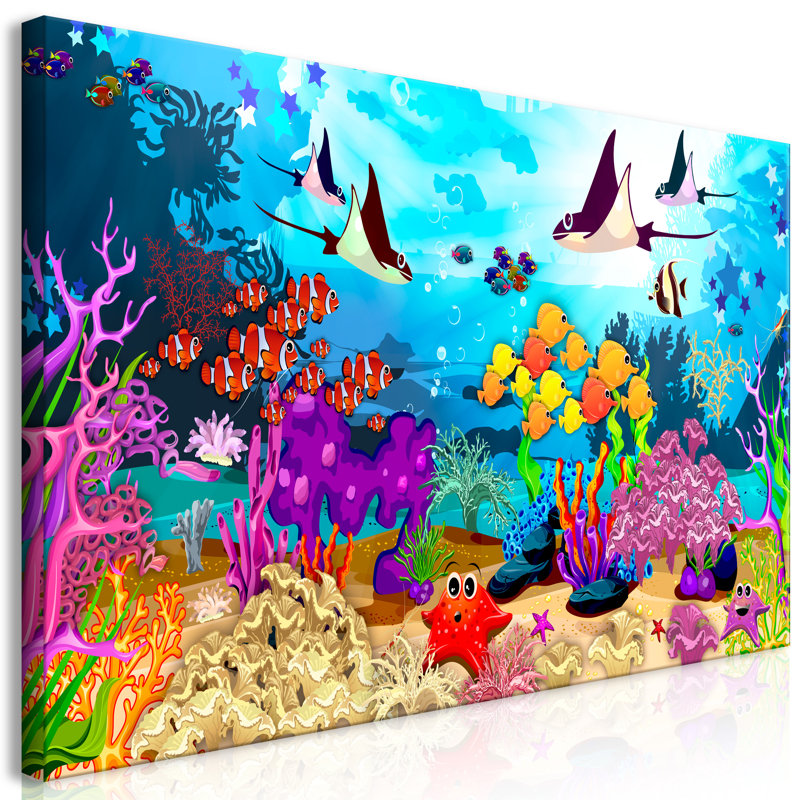Underwater Fun - Print on Canvas, 60cm H x 120cm W