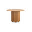 Table de salle à manger ronde en bois massif de style japonais-265785689