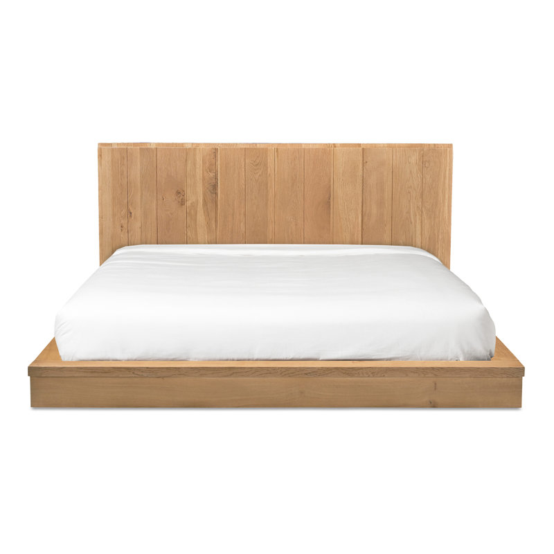 Plank Solid Wood Bed, Queen