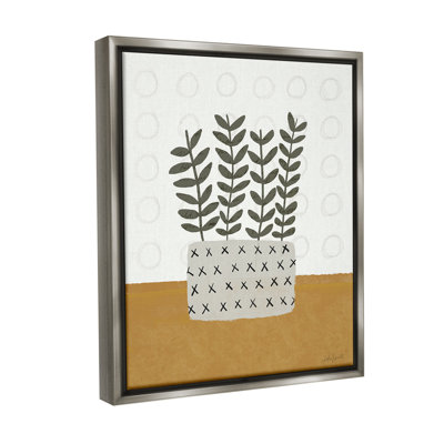 «Patterned Leaf Bouquet Floater Frame» par Katie Doucette sur