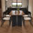 Modern simple rectangular solid wood dining table-1625650048