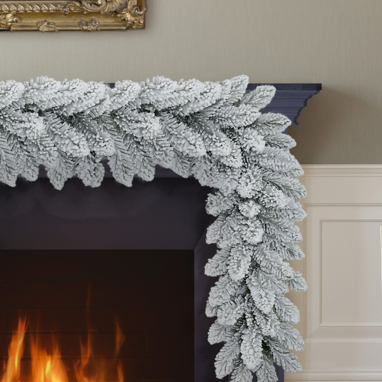108" Frosted Fir Christmas Garland