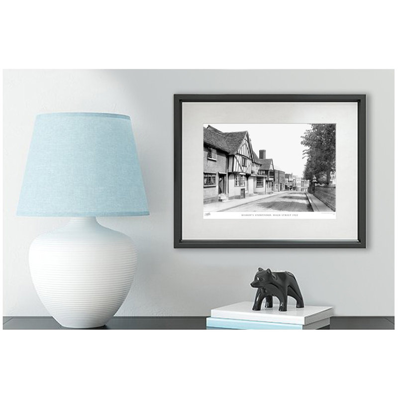 Bishop's Stortford, High Street 1922 by Francis Frith - Single Picture Frame Print, 28cm H x 36cm W x 2.3cm D