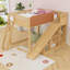 Lit mezzanine avec glissade et tablettes de rangement-73527190-73527188