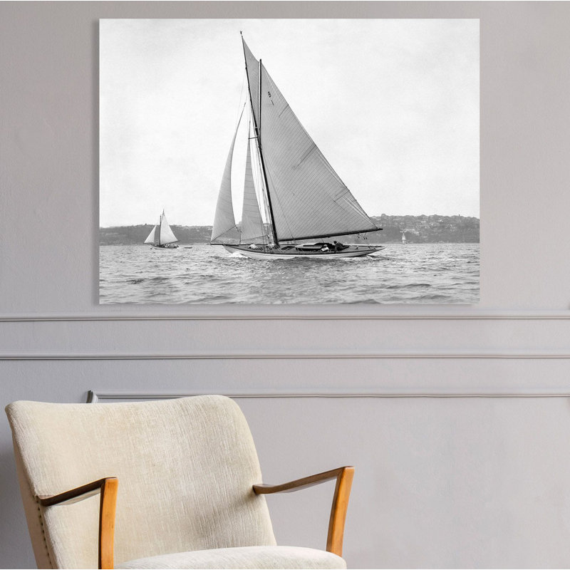 Victorian Sloop On Sydney Harbour, 1930 by Anonymous - Wrapped Canvas Print, 70cm H x 100cm W x 4cm D