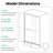 Double Bypass Shower Door, 48"W*72"H, 6Mm Tempered Glass, Matte Black, Bathroom Entrance Semi- 1/4" Stable Accessory