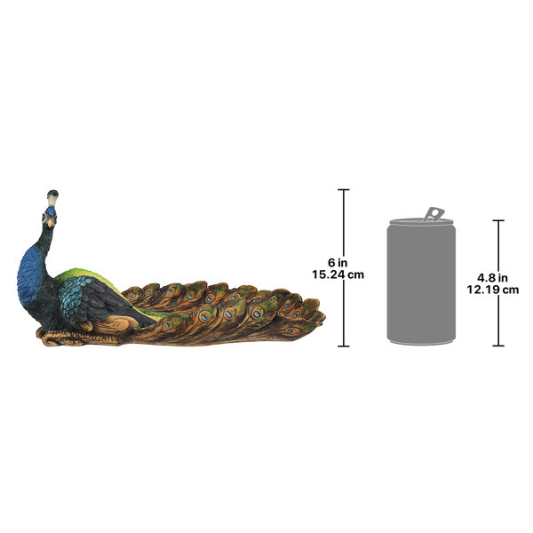 Design Toscano Prized Peacock Trophy Wall Sculpture