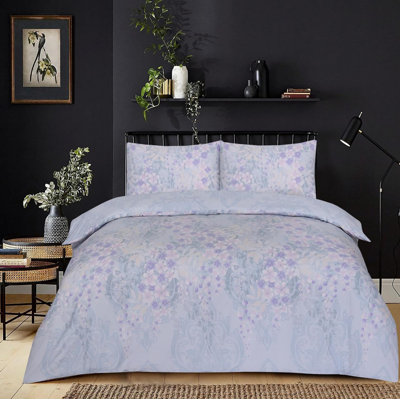 Complete Bedding Set Cotton Rich Checkered Duvet Cover, Fitted Sheet & Pillowcases Soft, Breathable & Wrinkle-Resistant