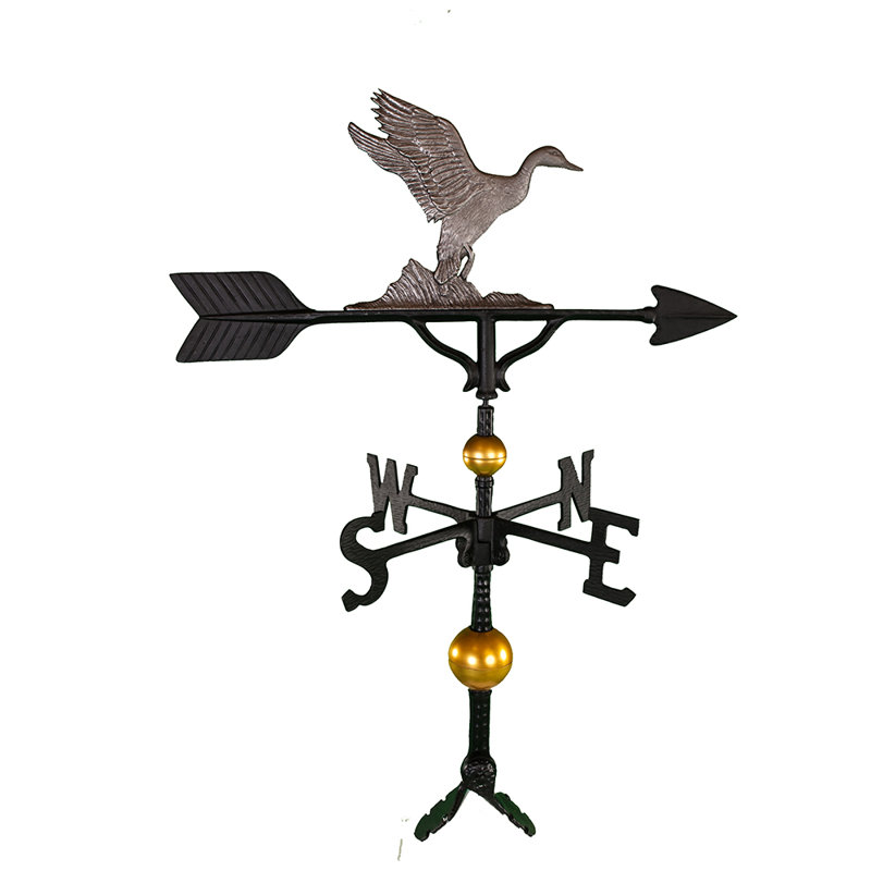Deluxe Duck Weathervane, Swedish Iron
