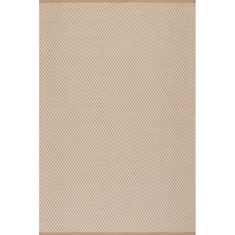 Riviera Khaki Handwoven Indoor/Outdoor Rug, Rectangle 6'8" x 9'6"