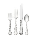 Strasbourg 4 Piece Sterling Silver Flatware Set, Service for 1