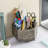 5 Compartment Solid Wood Pen Holder