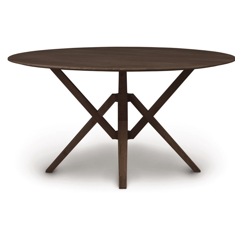 Exeter Round Fixed Top Table, Smoke Cherry, 60" L x 60" W