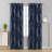 Spurgh Sliver Wave Foil Print Blackout Thermal Grommet Curtain Panels (Set of 2)-792607138-792607136