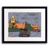 City Hall Beverly Hills Print by Deborah Blum