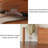 Retro Solid Wood Dressing Table and Cabinet with Extendable Dressing Table