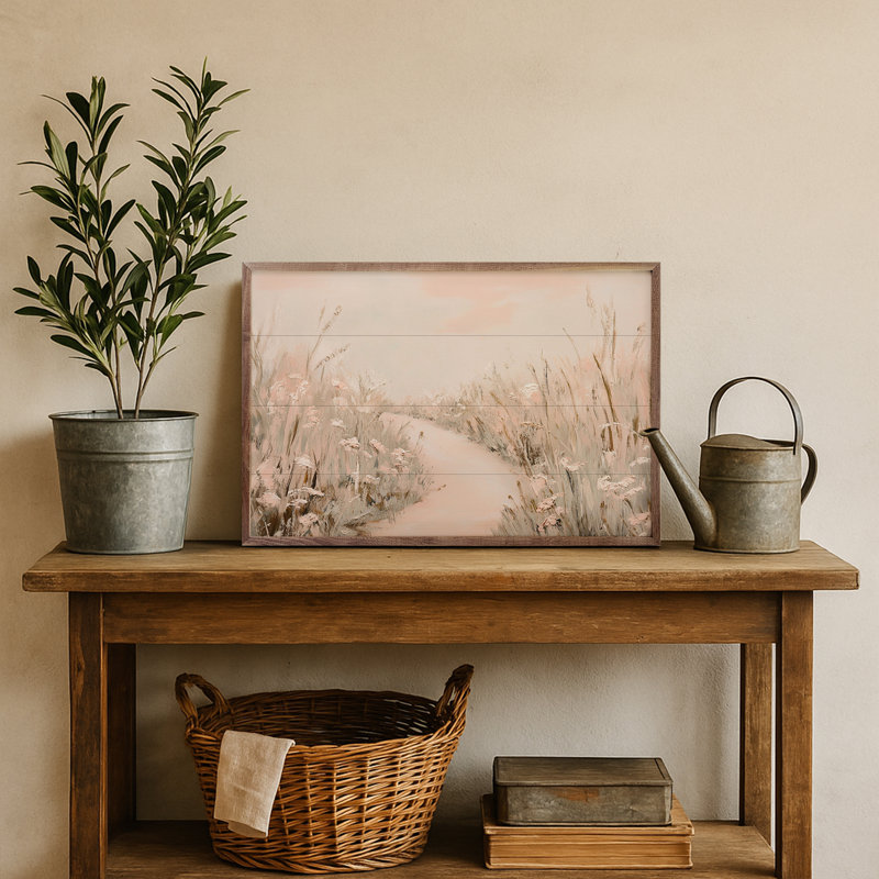 Chemin rose par Franklyn Gregory, H 5 po x l 8 po