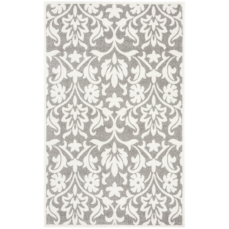 Tapis à motif floral Cirila, Rectangle 6 pi x 9 pi