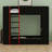 Gaming Bunk Bed with Integrated Study Desk, LED Lighting System, and Built-in Charging Station