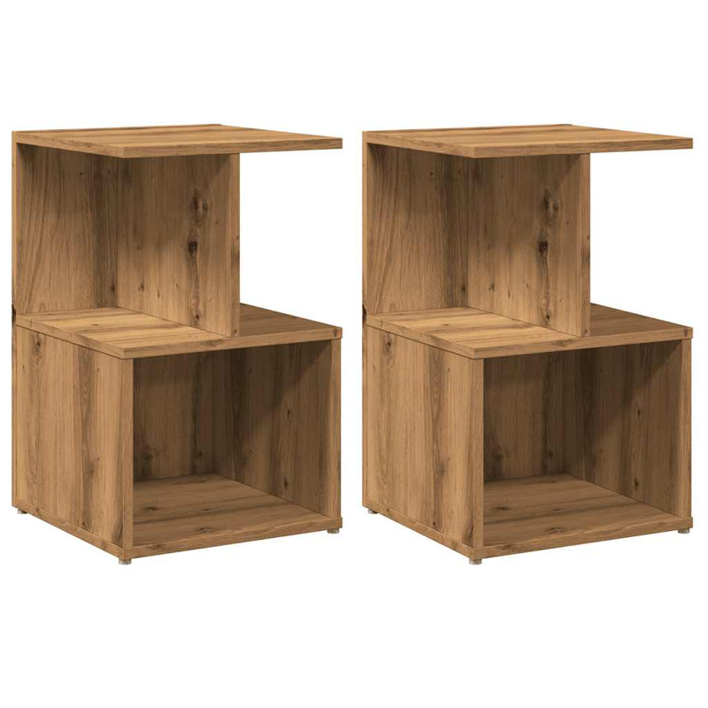 Donahue Bedside Cabinet Engineered Wood, Sonoma Oak, 2