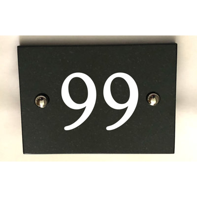 Brumby 10cm H Reflective Stone House Number