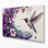 «Birds Ruby throated Hummingbird Beige», art mural sur toile