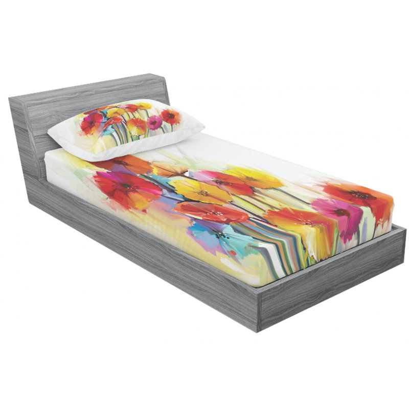 Microfiber Sheet Set, Twin Sheet Set with Fitted Sheet