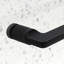 Double porte coulissante noire mate pour la douche, 5476 pouces, verre trempé de 8 mm avec Nano Easy Clean &