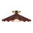 Sadira 16-in Burgundy Semi-Flush Mount-731332705-731332710