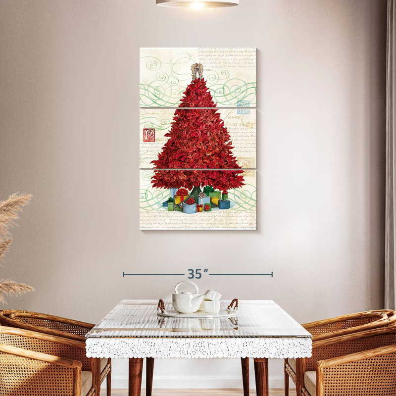 Lelend Poinsettia Tree, 45" H x 28" W