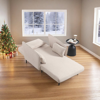 Fauteuil-lit convertible polyvalent avec mousse à mémoire de forme pour un petit espace de vie élégant