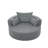 360° Swivel Chair Swivel Round Sofa Chair With 3 Removable Pillows-1106373174