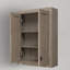 Armoire de salle de bain murale en bois massif l 24 po x H 33 po x P 8 po Higuera-2076943991-2076943425