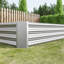 Lit surélevé en métal pour jardin - 7,6 x 3,7 x 0,98 pi, revêtement rouille, encourage la croissance des plantes 7,6 x 3,7 x 0,98 pi-631222931