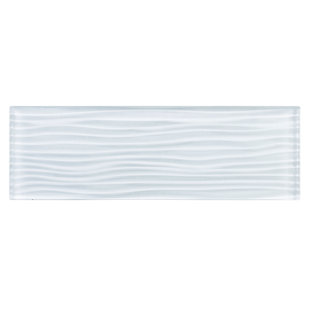 Carrelage de cuisine, salle de bain, douche, piscine, mur et plancher en verre texturé 4 "x 12" Enchant-Parade