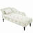 Modern Sofa 60.6" Velvet Chaise Lounge Buttons Tufted Nailhead Trimmed Solid Wood Legs With 1 Pillow