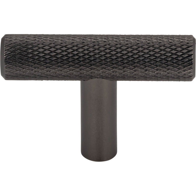 Prestwick T-Knob 2 Inch Brushed Satin Nickel,  Ash Gray