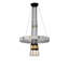 Cross Knurl 6 - Light Chandelier-486256362