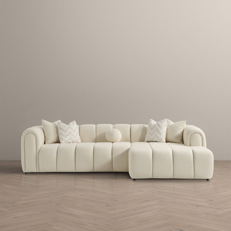 Canapé modulaire Danajia Bella à droite (crème)
