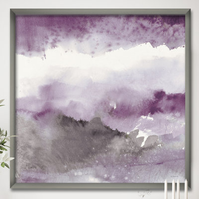 " Midnight At The Lake III Amethyst And Gray "