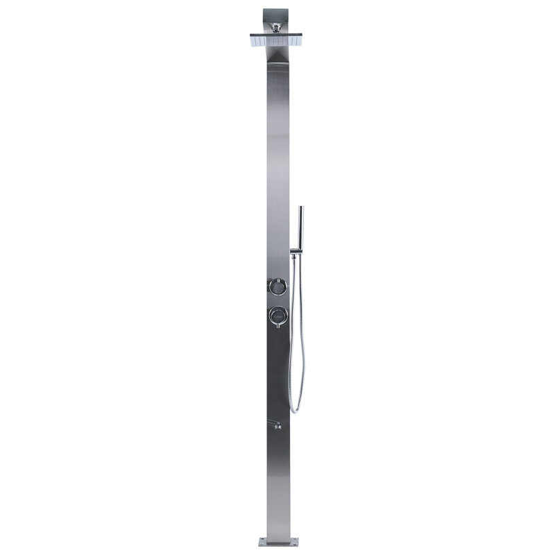 Freestanding Outdoor Shower APOERA Silver